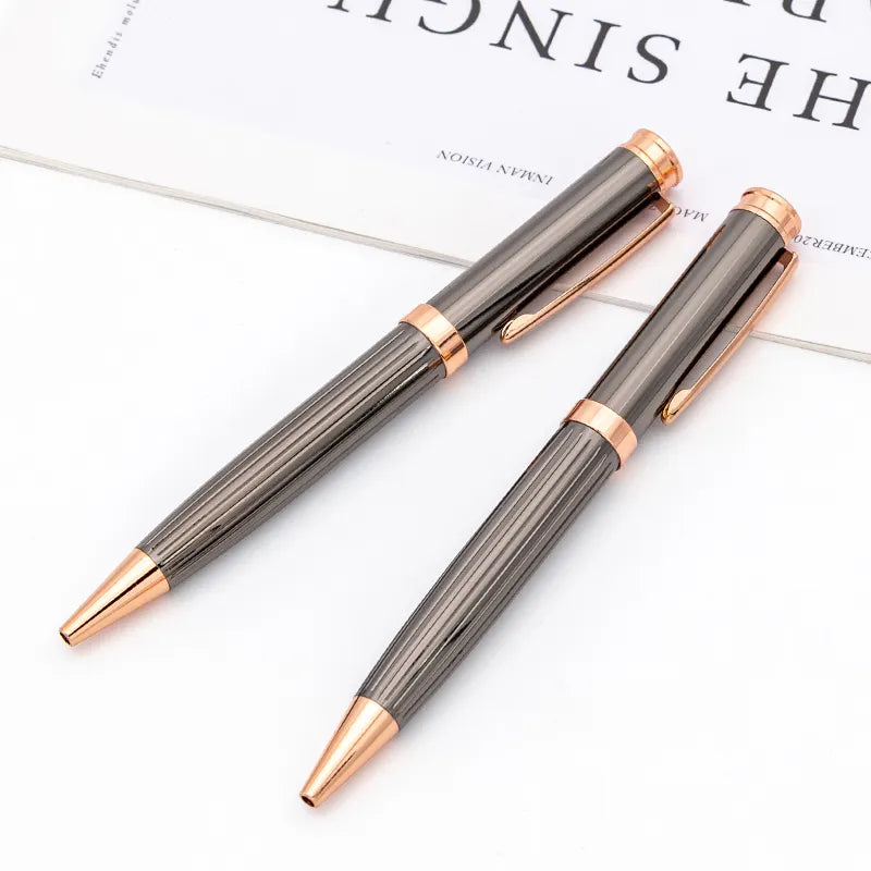 Luxury and elegant ballpoint pen Plating color high quality metal pen Twist ballpoint pen