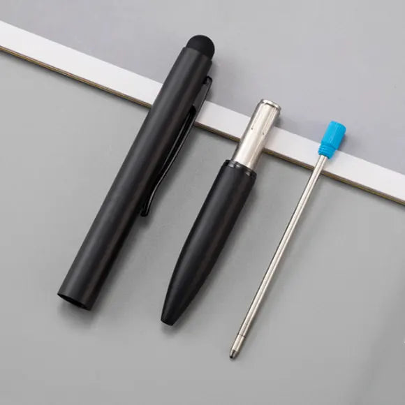 Promotional Luxury Metal Stylus Pen Customized Advertising Ballpoint Pen Black Twist Ball Pen for Office School
