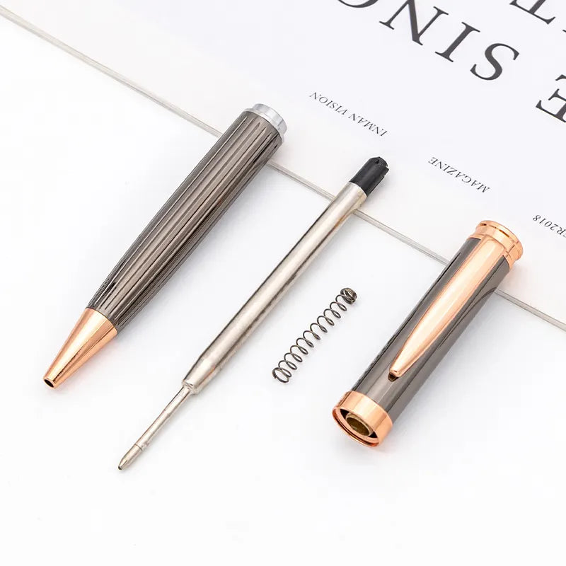 Luxury and elegant ballpoint pen Plating color high quality metal pen Twist ballpoint pen