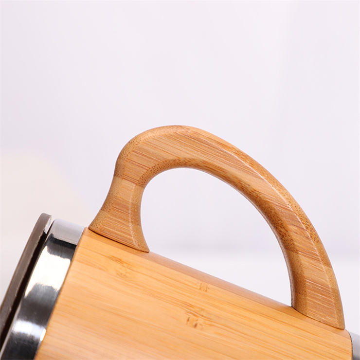 Eco Friendly Bamboo Coffee Travel Mug Cup With Lid