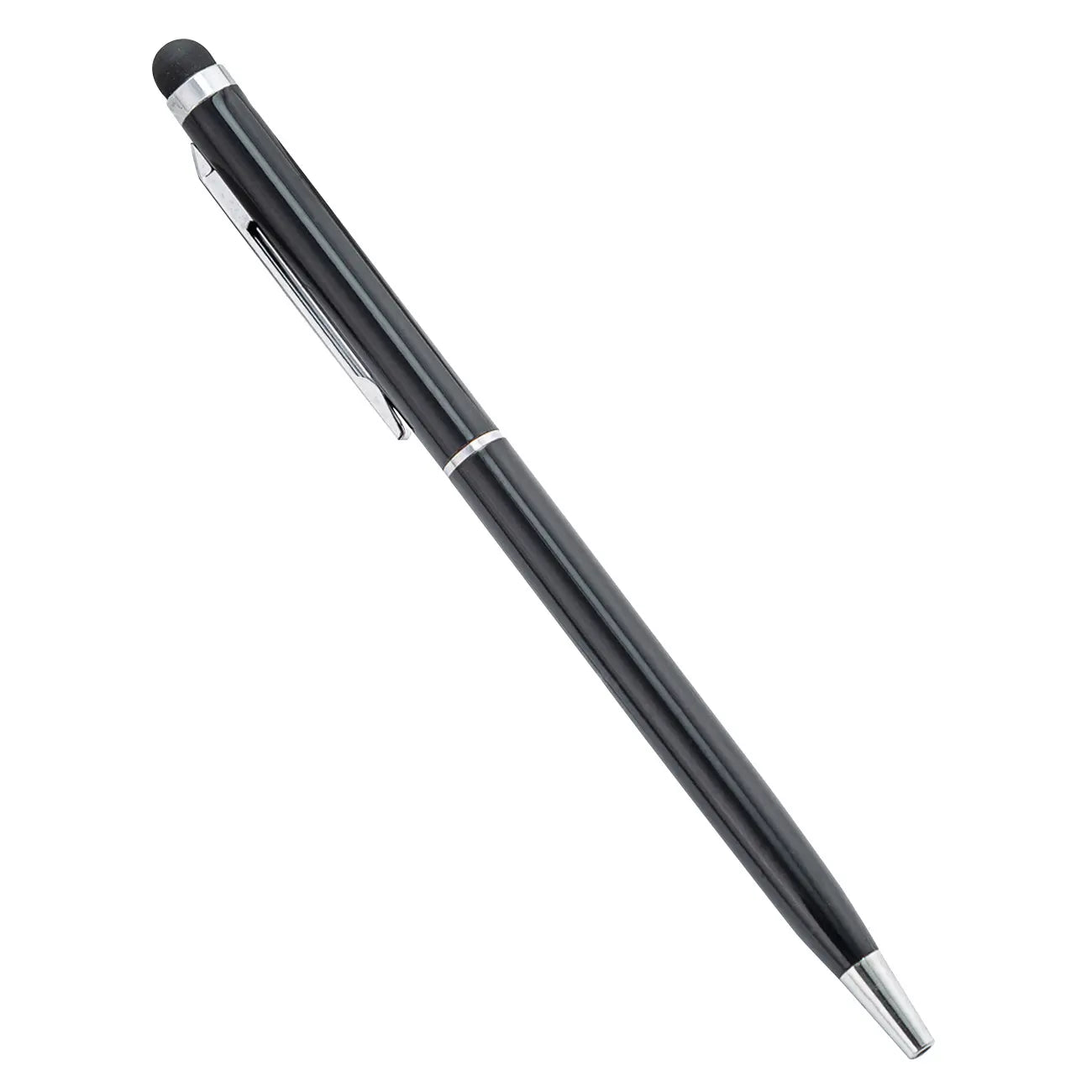Slim metal ballpoint pen with stylus brand personal logo
