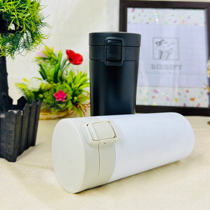 PUSH BUTTON COFEE MUG