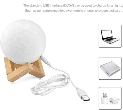 New Modern Moon Led Nordic Design Table Lamp For Living Room Light Decoration