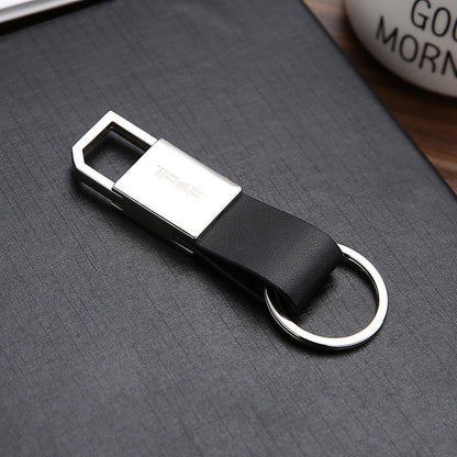 Promotion gift soft PU leather Lobster Pull out keychain leather blank