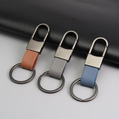 Customised logo Car PU Leather Keychain