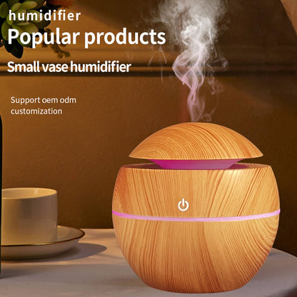 Portable colourful wooden finish room humidifier