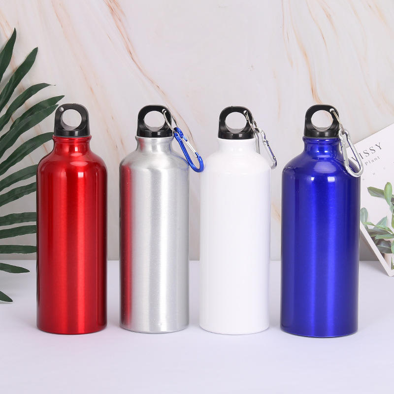 750ml ( BPA Free )Custom Logo Sublimation Drinking Aluminum Sports Bottle with hook