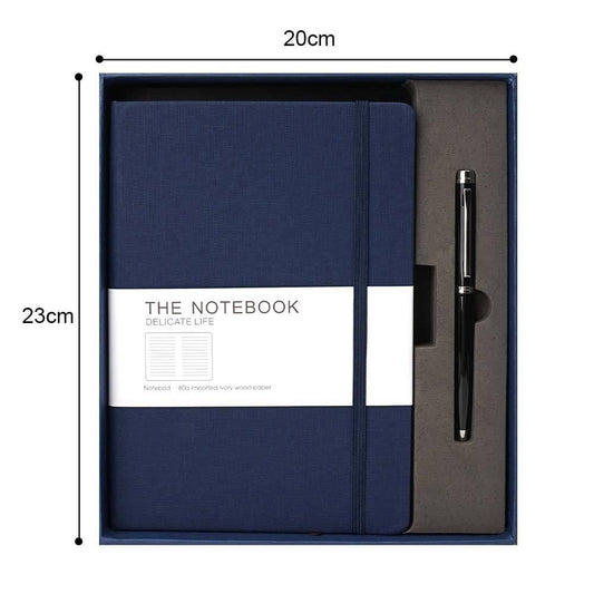 High Quality Good Price Luxury Executive Business Events Elegant Notebook And Pen Gift Box With Custom Logo set