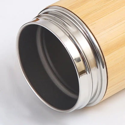 BAMBOO INSULATED STAINLESS STEEL BOTTLE