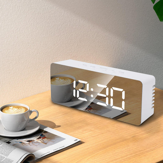 Mirror desk clock alarm clock for gifts