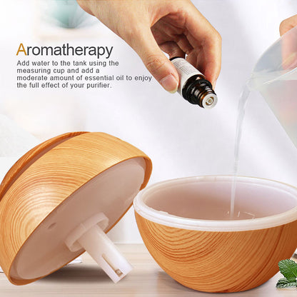 Portable colourful wooden finish room humidifier
