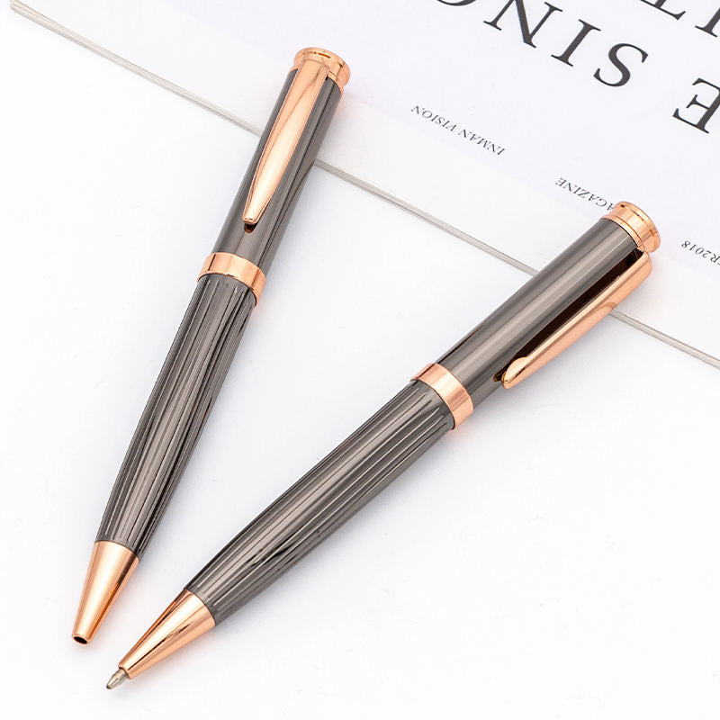 Luxury and elegant ballpoint pen Plating color high quality metal pen Twist ballpoint pen