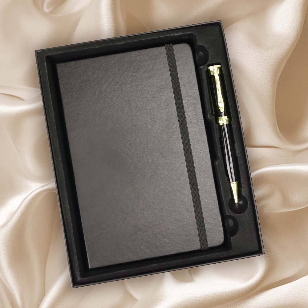 High Quality Good Price Luxury Executive Business Events Elegant Notebook And Pen Gift Box With Custom Logo set