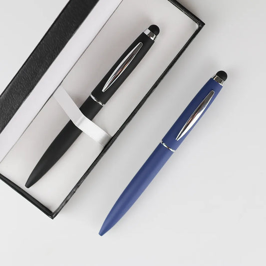 Promotional Luxury Metal Stylus Pen Customized Advertising Ballpoint Pen Black Twist Ball Pen for Office School