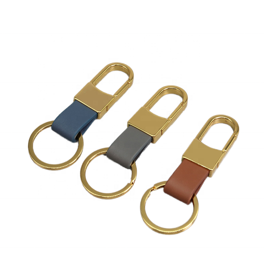 Customised logo Car PU Leather Keychain