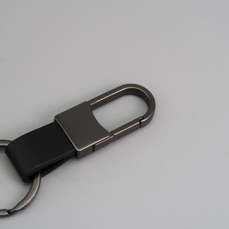 Customised logo Car PU Leather Keychain