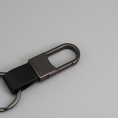Customised logo Car PU Leather Keychain