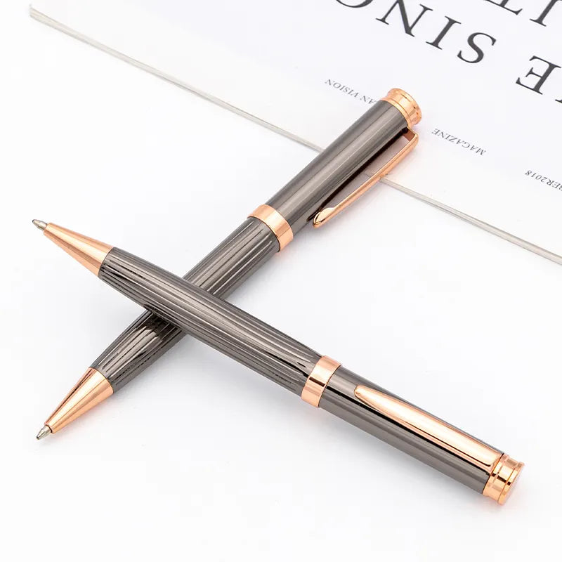 Luxury and elegant ballpoint pen Plating color high quality metal pen Twist ballpoint pen