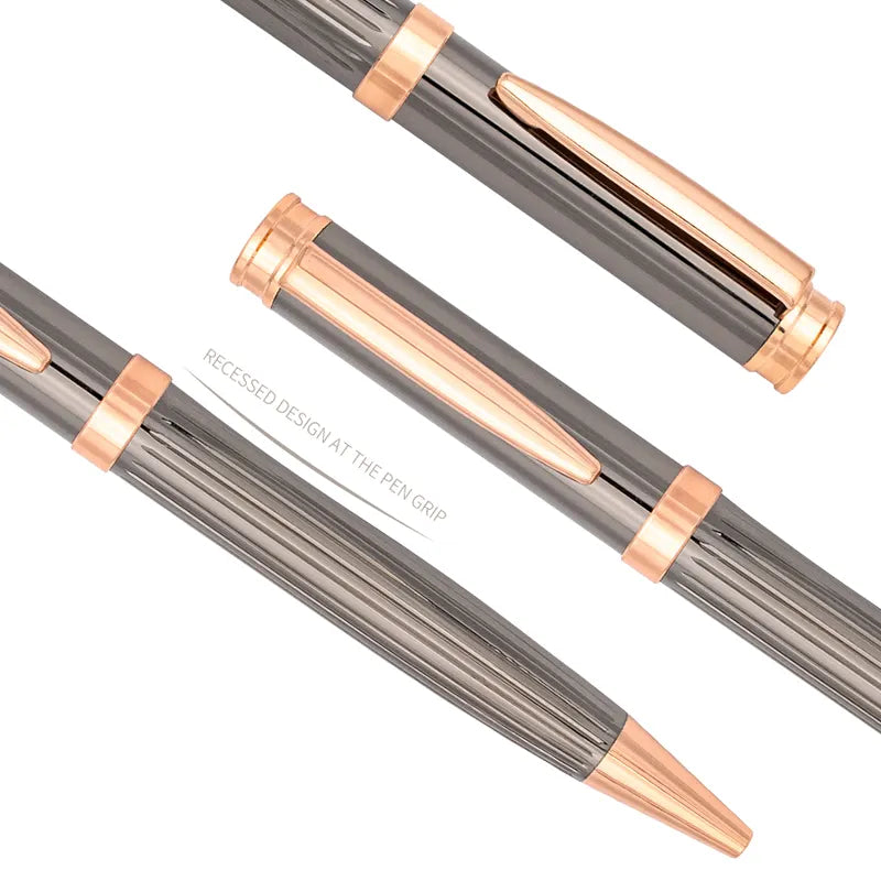 Luxury and elegant ballpoint pen Plating color high quality metal pen Twist ballpoint pen