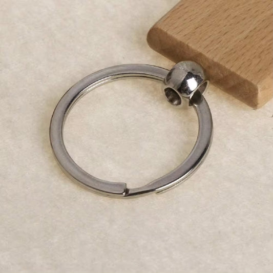 Customized Blank Wooden Key Chain Personalized Wood Keychain Key Ring