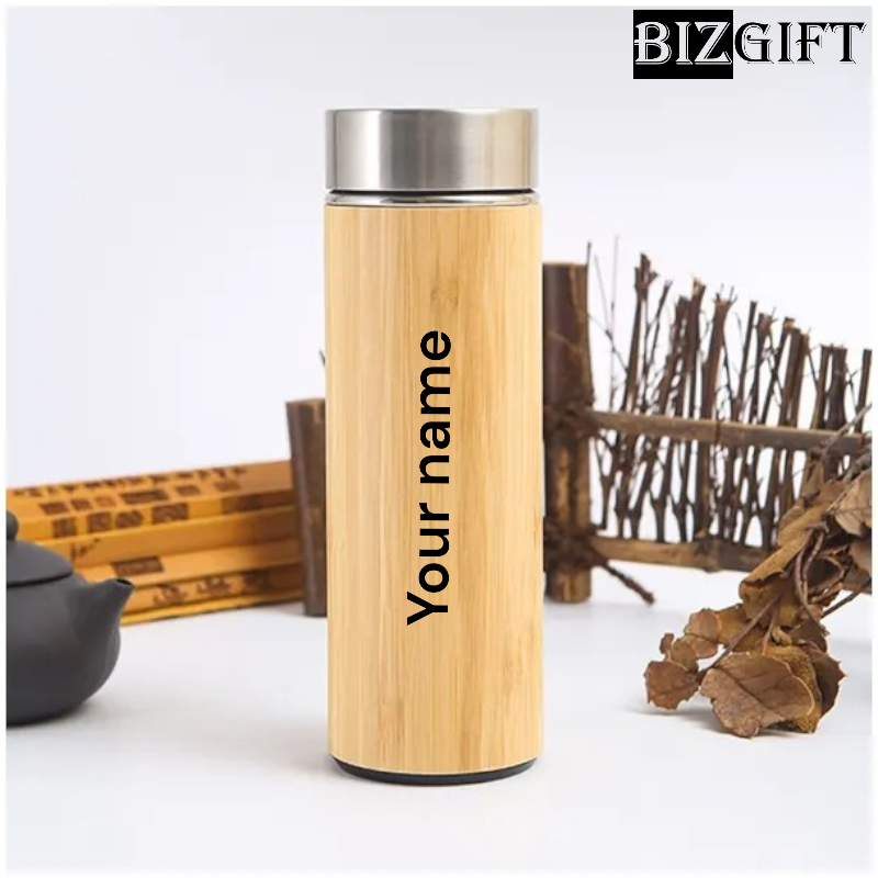 BAMBOO INSULATED STAINLESS STEEL BOTTLE