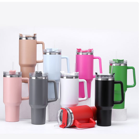 Personalized 1200ml Stainless Steel insulated Tumbler With Steel Straw