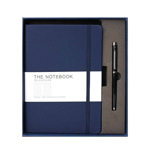High Quality Good Price Luxury Executive Business Events Elegant Notebook And Pen Gift Box With Custom Logo set