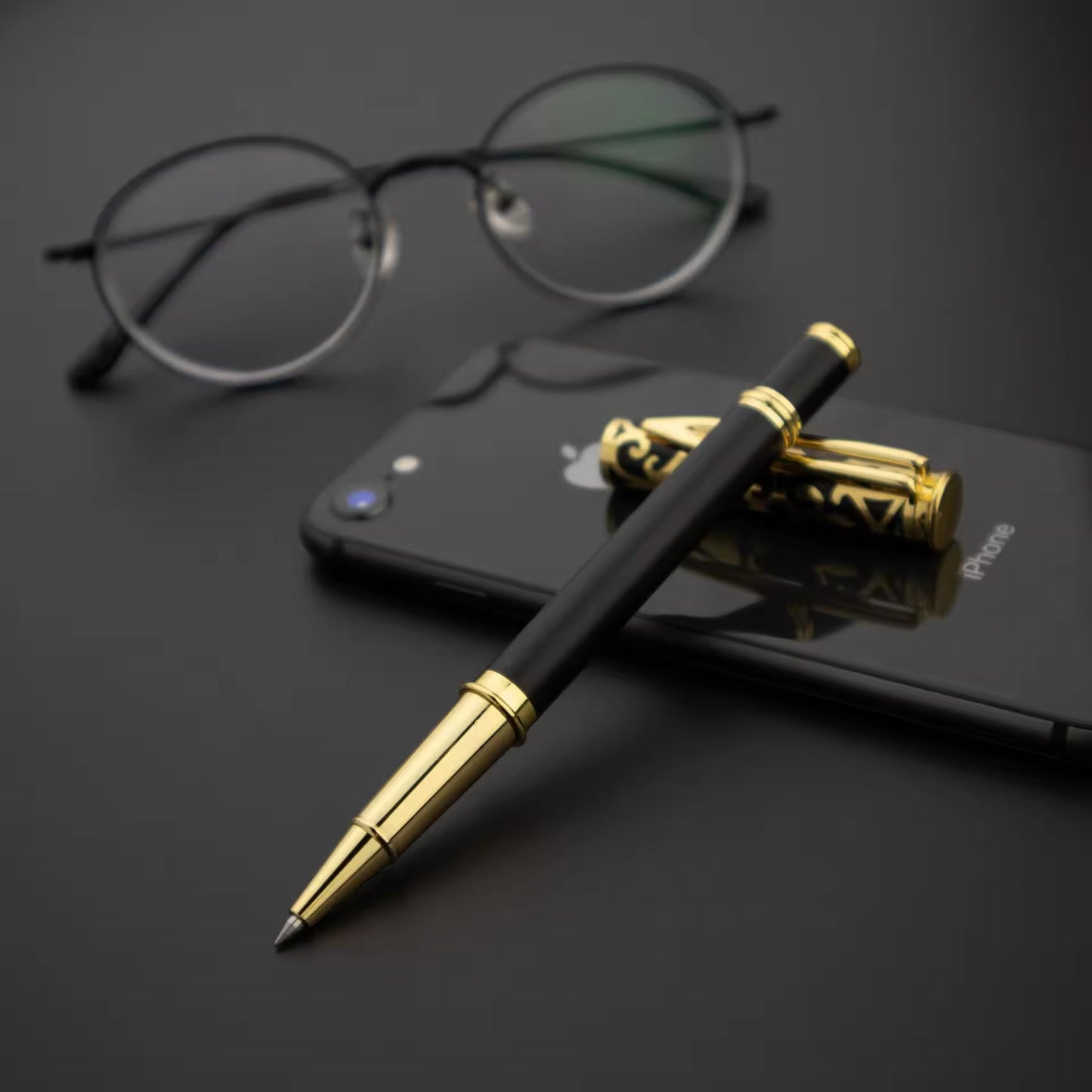 Luxury Good Quality Steel Metal Roller Pen Gel Ink Pens with Logo Advertising Pen Promote Gift Promotional Business Gifting