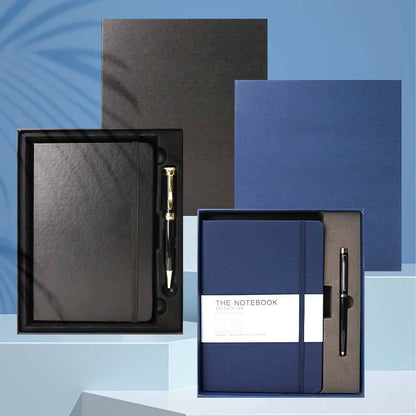 High Quality Good Price Luxury Executive Business Events Elegant Notebook And Pen Gift Box With Custom Logo set