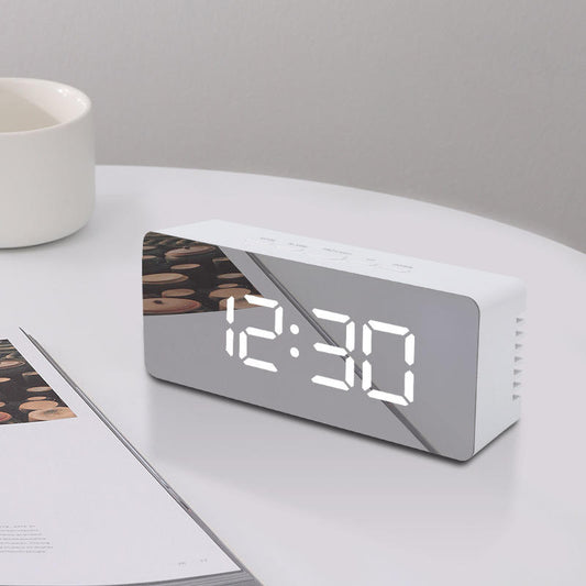 Mirror desk clock alarm clock for gifts