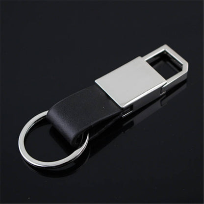 Promotion gift soft PU leather Lobster Pull out keychain leather blank