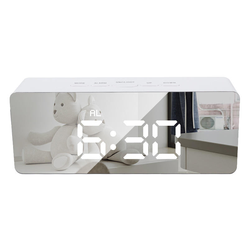 Mirror desk clock alarm clock for gifts