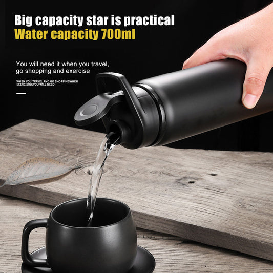 Single wall sipper cap stainless steel bottle