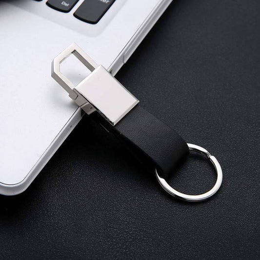 Promotion gift soft PU leather Lobster Pull out keychain leather blank