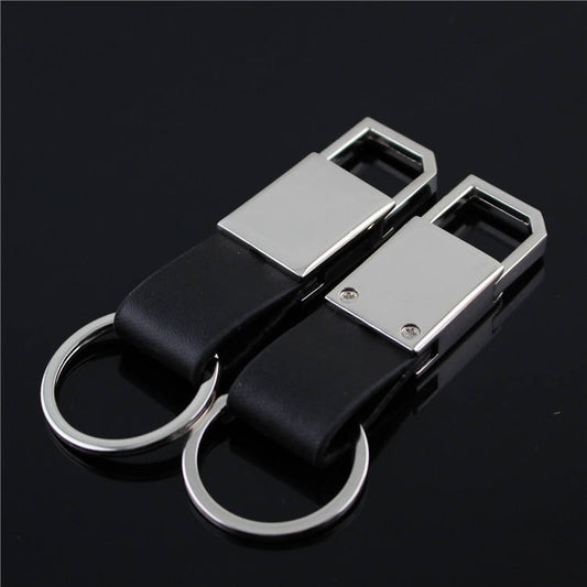 Promotion gift soft PU leather Lobster Pull out keychain leather blank