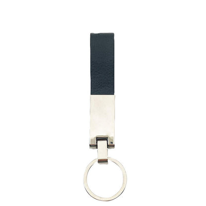 Personalized Leather Keychain Durable Key Holder for Men Women Custom Name Engraved Gift with Compact Design