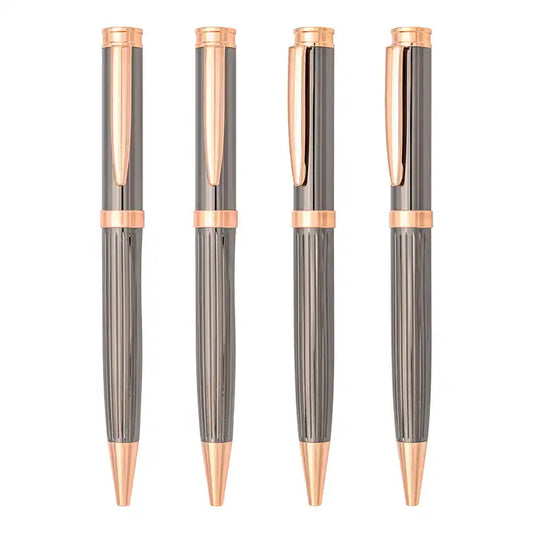 Luxury and elegant ballpoint pen Plating color high quality metal pen Twist ballpoint pen