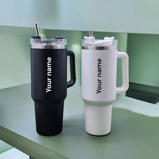 Personalized Stainless Steel 1200 Ml Tumbler With Steel Straw