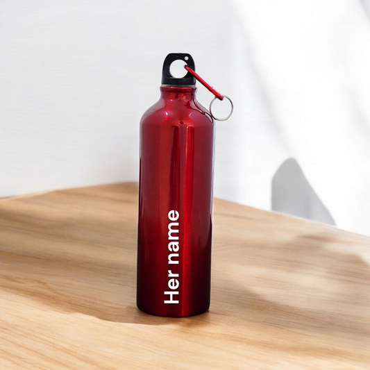 Premium red colour stainless steel bottle