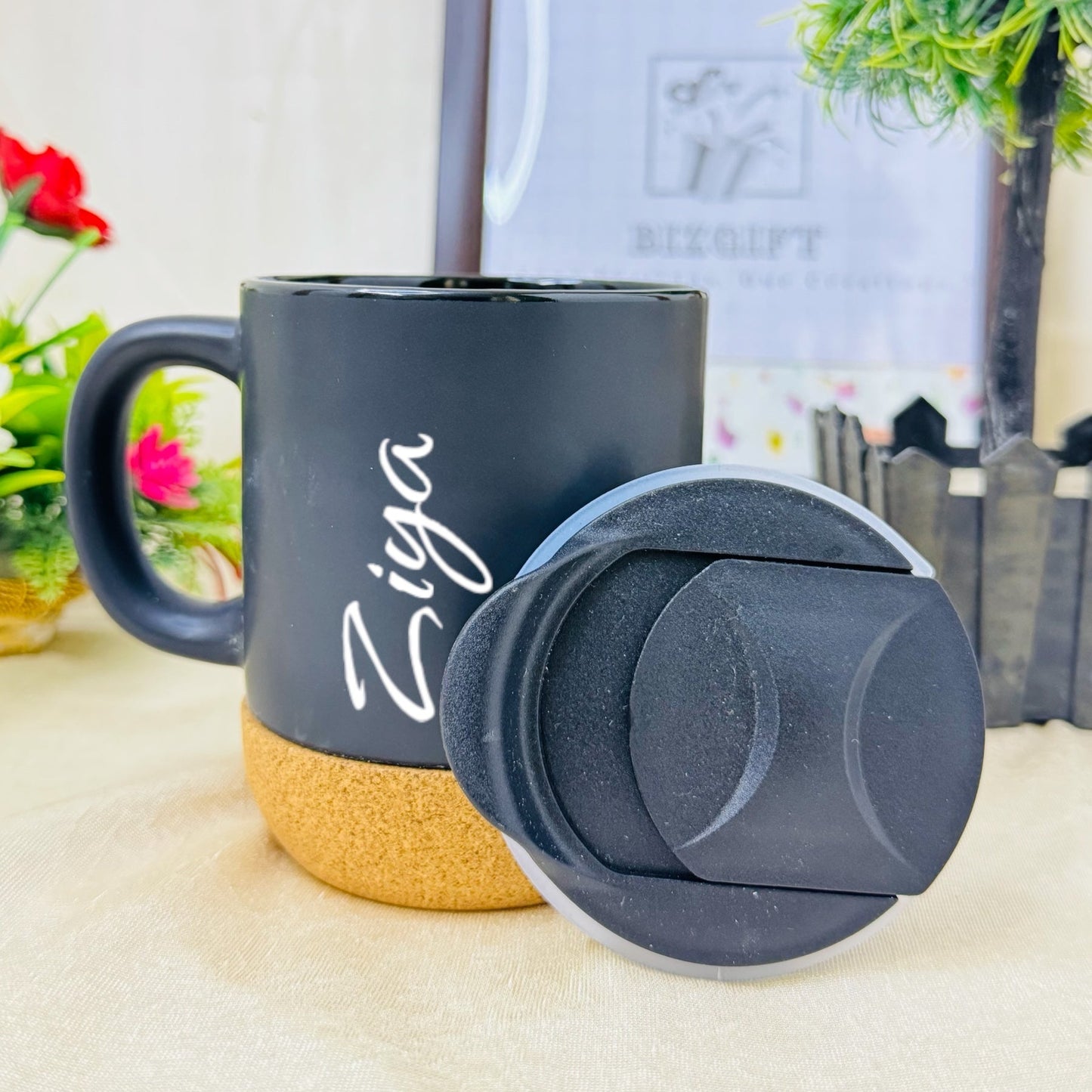 CERAMIC CORK MUG