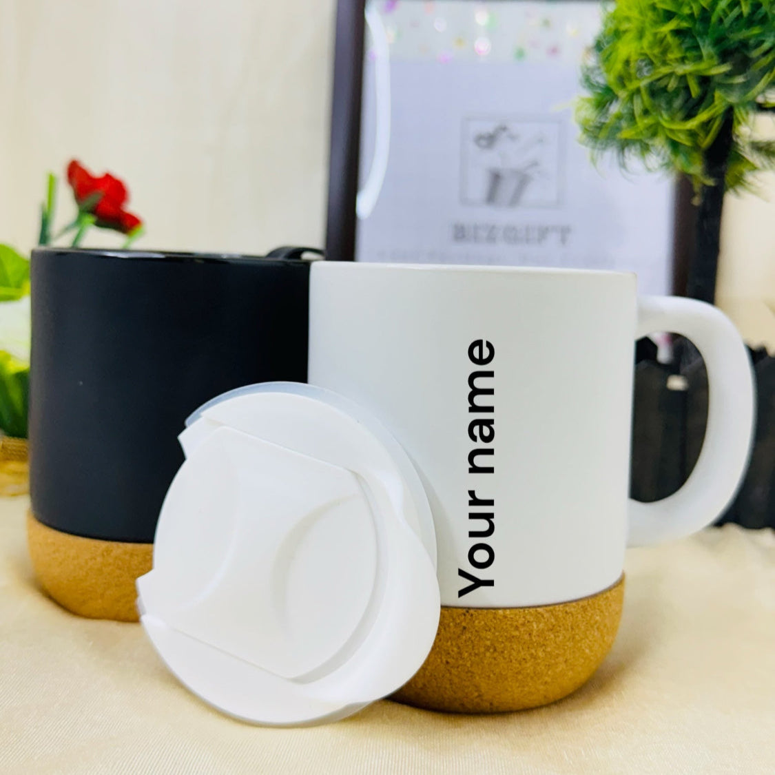 CERAMIC CORK MUG