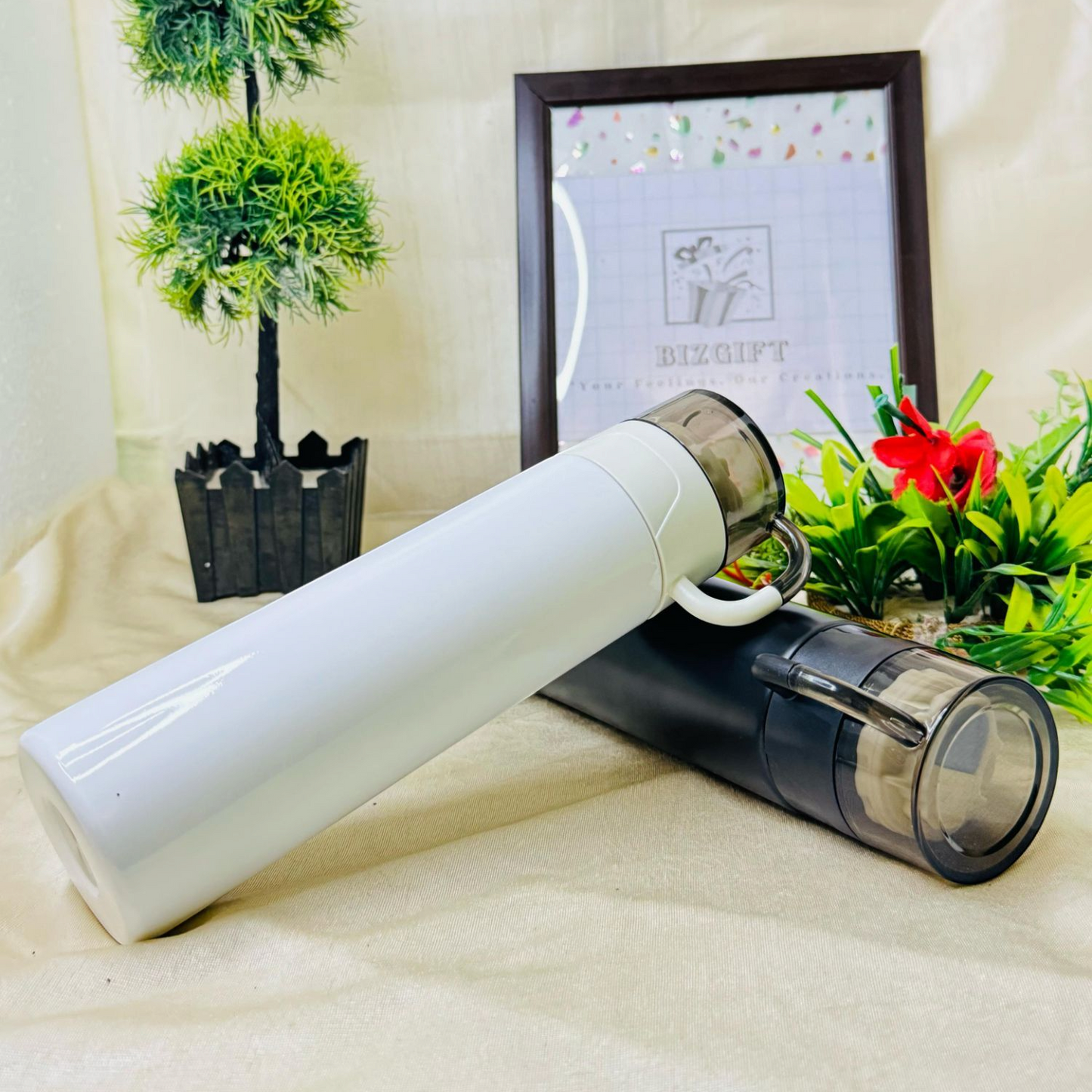 Personalized Stainless Steel Thermos Water bottle With Cup