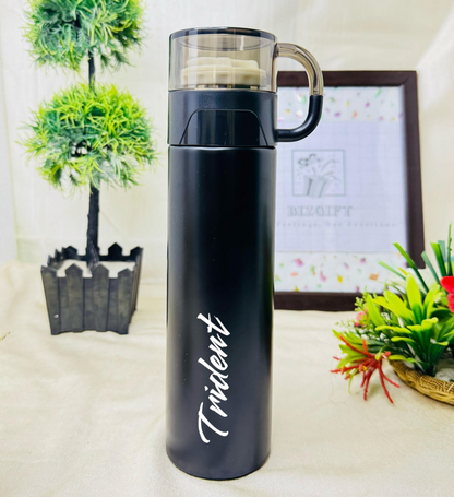 Personalized Stainless Steel Thermos Water bottle With Cup